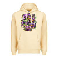 Pina Colada mardi gras cassette tapes Premium Hoodie - MaliasSmallBusiness