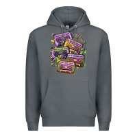 Rock mardi gras cassette tapes Premium Hoodie - MaliasSmallBusiness