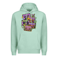 Seafoam mardi gras cassette tapes Premium Hoodie - MaliasSmallBusiness