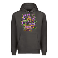 Smoke mardi gras cassette tapes Premium Hoodie - MaliasSmallBusiness