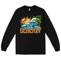 Black beachin Long Sleeve Tee - texasbilliewilder