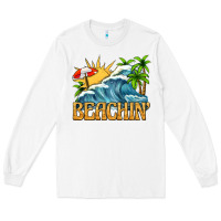 White beachin Long Sleeve Tee - texasbilliewilder