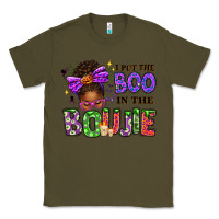 Army Green I Put The Boo In The Boujie Messy Bun Classic Tee - texasbilliewilder