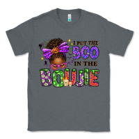 Charcoal Heather I Put The Boo In The Boujie Messy Bun Classic Tee - texasbilliewilder