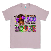 Lilac I Put The Boo In The Boujie Messy Bun Classic Tee - texasbilliewilder