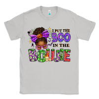 Moon Dust I Put The Boo In The Boujie Messy Bun Classic Tee - texasbilliewilder