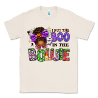 Natural I Put The Boo In The Boujie Messy Bun Classic Tee - texasbilliewilder