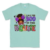 Seafoam I Put The Boo In The Boujie Messy Bun Classic Tee - texasbilliewilder