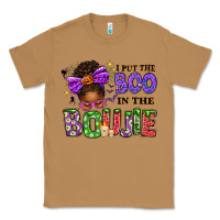 Toasted Coconut I Put The Boo In The Boujie Messy Bun Classic Tee - texasbilliewilder