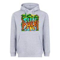 Sun Salt Sand Summer Heavyweight Hoodie | Teevron