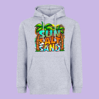 Sun Salt Sand Summer Heavyweight Hoodie Designed By Jasminsmagicworld