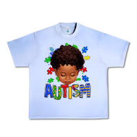 Grape Ice autism afro kid full face Urban Heavy Tee - texasbilliewilder
