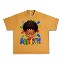 Peanut Butter autism afro kid full face Urban Heavy Tee - texasbilliewilder