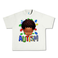 Pistachio autism afro kid full face Urban Heavy Tee - texasbilliewilder