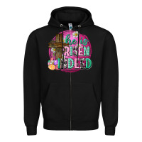 Black he is risen indeed easter Zipper Hoodie - Neo Western