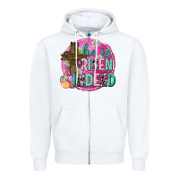 White he is risen indeed easter Zipper Hoodie - Neo Western