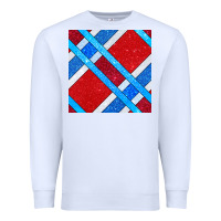 White Glitter 4th Of July Seamless Pattern Premium Sweatshirt - BundleAndBundleShop