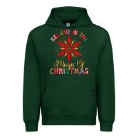 Forest Green believe in the magic of christmas Urban Hoodie - MaliasSmallBusiness