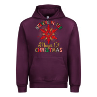 Mauve Wine believe in the magic of christmas Urban Hoodie - MaliasSmallBusiness