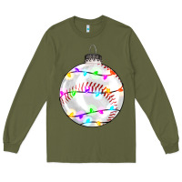 Army Green Christmas baseball Long Sleeve Tee - RanaPortraitStore