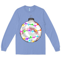 Colony Blue Christmas baseball Long Sleeve Tee - RanaPortraitStore