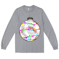 Heather Grey Christmas baseball Long Sleeve Tee - RanaPortraitStore