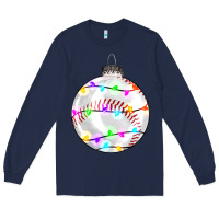 Navy Christmas baseball Long Sleeve Tee - RanaPortraitStore