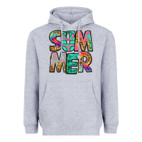Heather Grey summer leopard tie dye Heavyweight Hoodie - Jasminsmagicworld