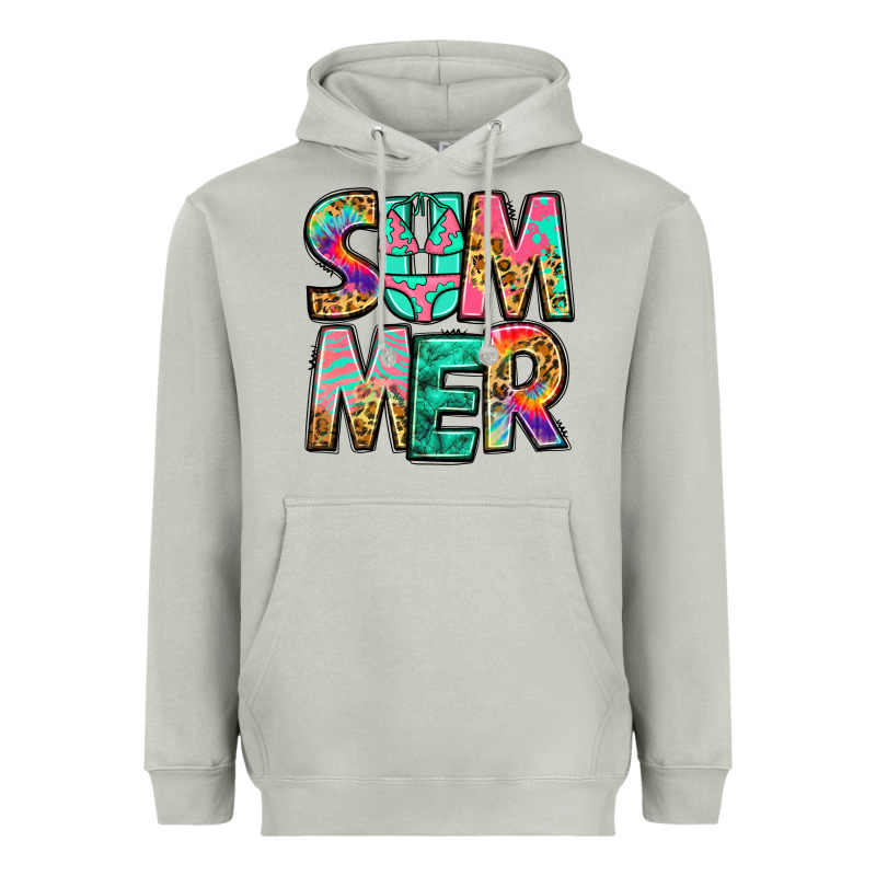 Summer Leopard Tie Dye Heavyweight Hoodie by Jasminsmagicworld | Teevron