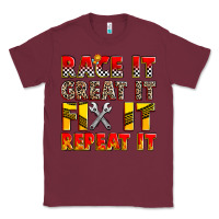 Burgundy race it great it fix it repeat it Classic Tee - Zillion Design Studio
