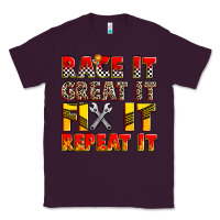 Plum race it great it fix it repeat it Classic Tee - Zillion Design Studio
