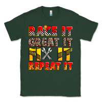 Sports Green race it great it fix it repeat it Classic Tee - Zillion Design Studio