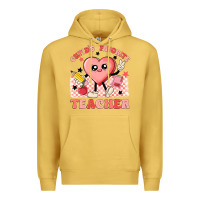 Antique Gold cupid's favorite teacher Premium Hoodie - MaliasSmallBusiness