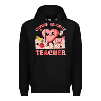 Black cupid's favorite teacher Premium Hoodie - MaliasSmallBusiness