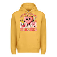 Mustard cupid's favorite teacher Premium Hoodie - MaliasSmallBusiness