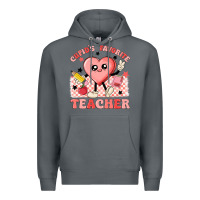 Rock cupid's favorite teacher Premium Hoodie - MaliasSmallBusiness