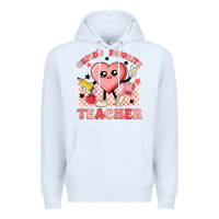 White cupid's favorite teacher Premium Hoodie - MaliasSmallBusiness