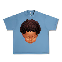 Pebble Blue cute afro boy Urban Heavy Tee - texasbilliewilder