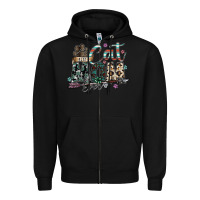 Black best cat mom ever Zipper Hoodie - SublimationCraftShop