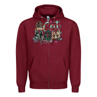 Burgundy best cat mom ever Zipper Hoodie - SublimationCraftShop