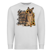 Dove Grey Life is better with a German Shepherd Premium Sweatshirt - JahusDesignShop