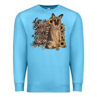 Ocean Blue Life is better with a German Shepherd Premium Sweatshirt - JahusDesignShop
