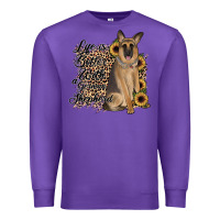 Purple Life is better with a German Shepherd Premium Sweatshirt - JahusDesignShop