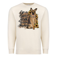 Sandshell Life is better with a German Shepherd Premium Sweatshirt - JahusDesignShop