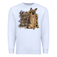 White Life is better with a German Shepherd Premium Sweatshirt - JahusDesignShop