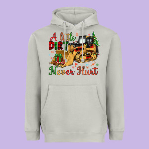 Christmas A Little Dirt Never Hurt Heavyweight Hoodie Designed By Artiststas