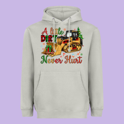 Christmas A Little Dirt Never Hurt Heavyweight Hoodie Designed By Artiststas