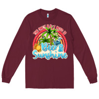 Burgundy beer and sunshine Long Sleeve Tee - texasbilliewilder