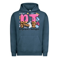 Pigment Midnight Navy respiratory therapist Urban Hoodie - MaliasSmallBusiness