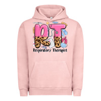 Pigment Salmon respiratory therapist Urban Hoodie - MaliasSmallBusiness